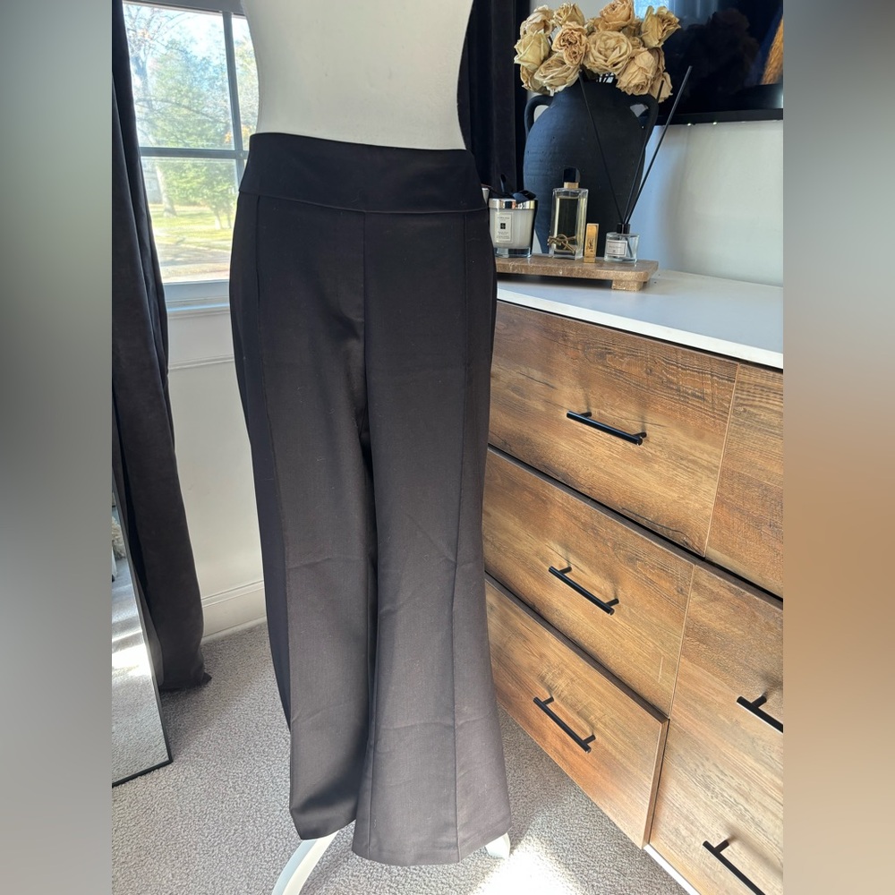Elegant Black Wide Leg Women's Pants